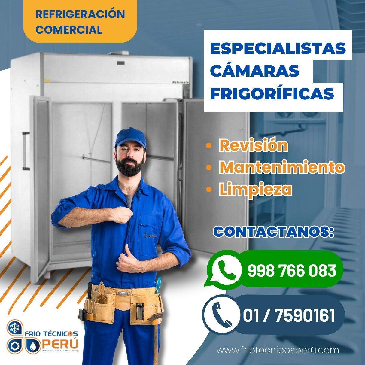 Servicio técnico de cámaras de refrigeración (industrial) 998766083