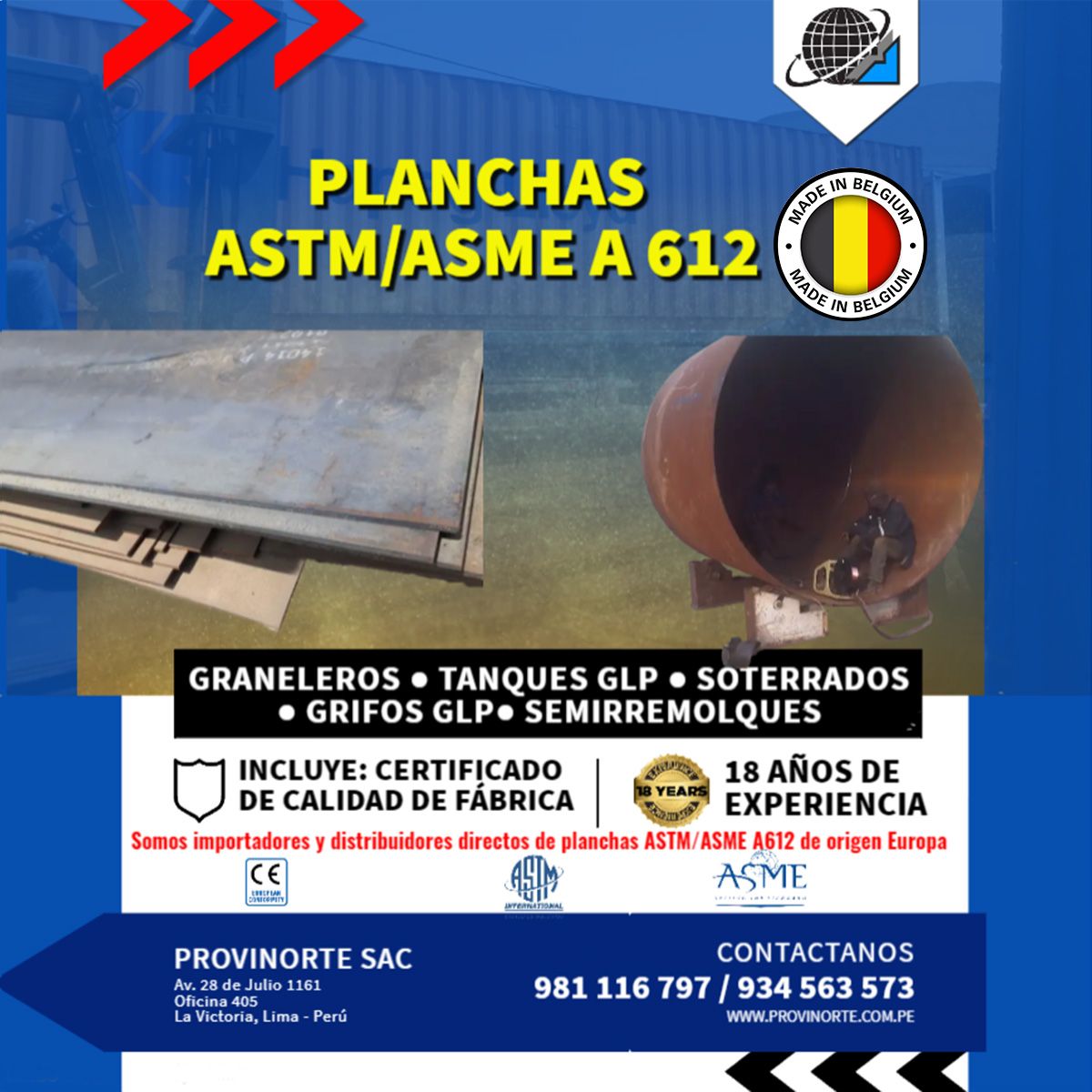 Oferta de Planchas ASTM A 612